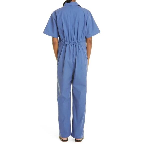 MARA HOFFMAN Kailyn Recycled Cotton Utility Jumpsuit - Blue size small - Picture 3 of 15